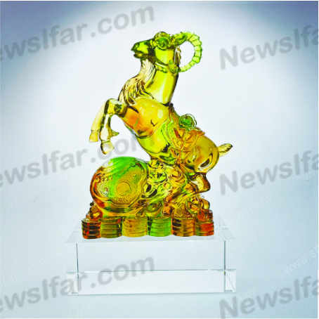 CC-050 彩透琉璃CC-050招財進寶羊