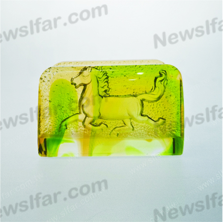 CC-144 彩透琉璃CC-144馬名片座