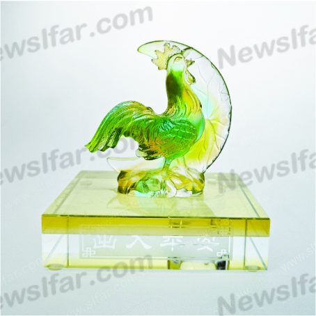 CC-152 彩透琉璃CC-152金雞報春